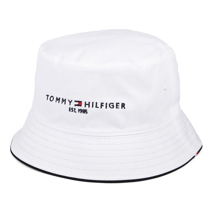 Chapeau Bob Réversible TH Established blanc TOMMY HILFIGER