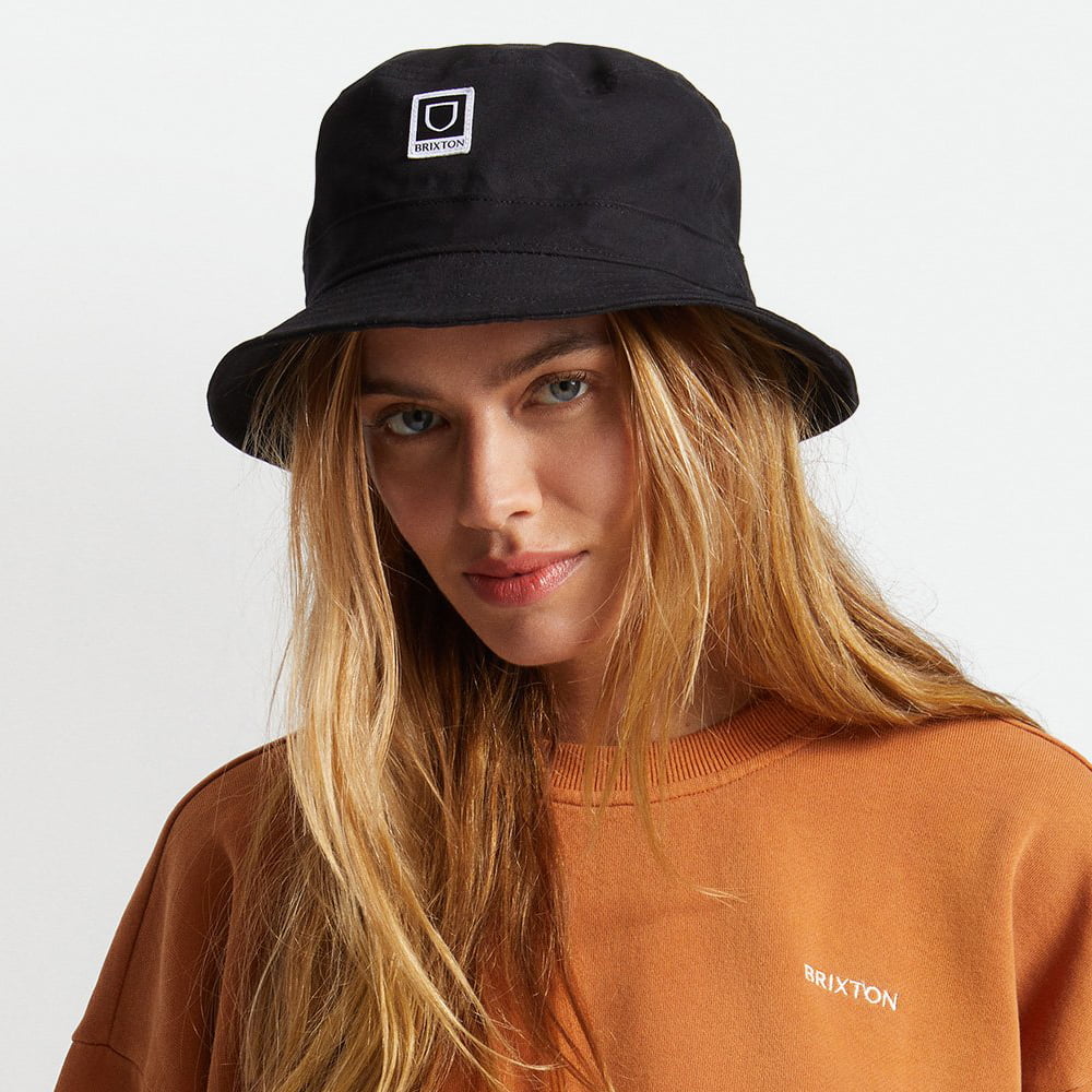 Chapeau Bob Pliable Beta en Coton noir BRIXTON