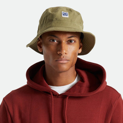 Chapeau Bob Pliable Beta en Coton olive BRIXTON