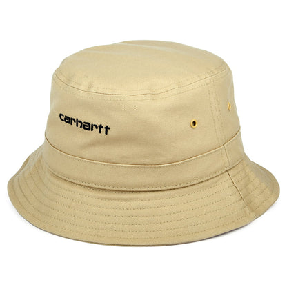 Chapeau Bob en Toile de Coton Script marron clair CARHARTT WIP