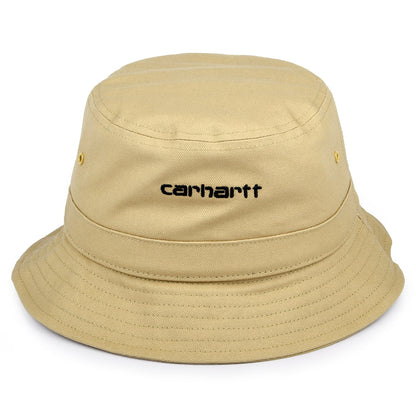 Chapeau Bob en Toile de Coton Script marron clair CARHARTT WIP