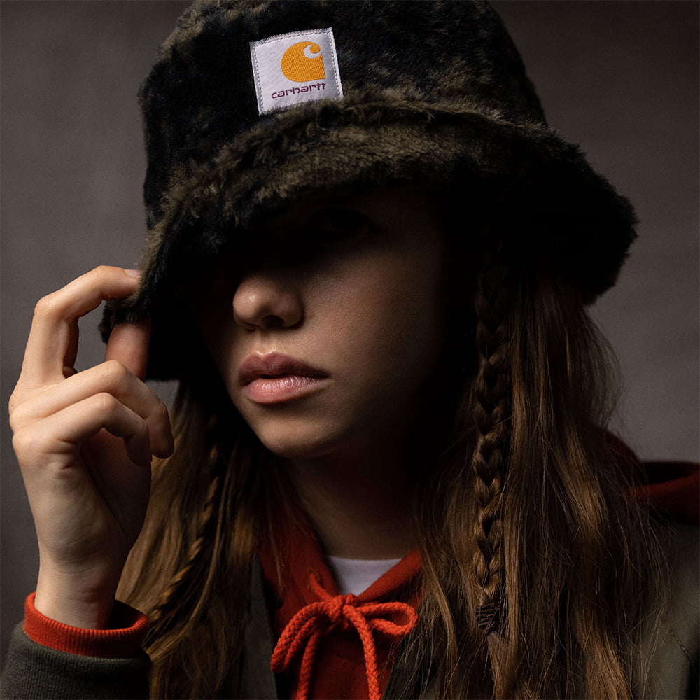 Chapeau Bob en Fausse Fourrure High Plains cyprès CARHARTT WIP
