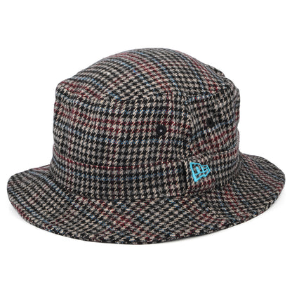 Chapeau Bob à Carreaux Pied-de-Poule marron NEW ERA