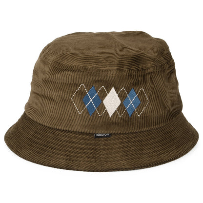 Chapeau Bob Pliable en Velours Côtelé Gramercy marron BRIXTON