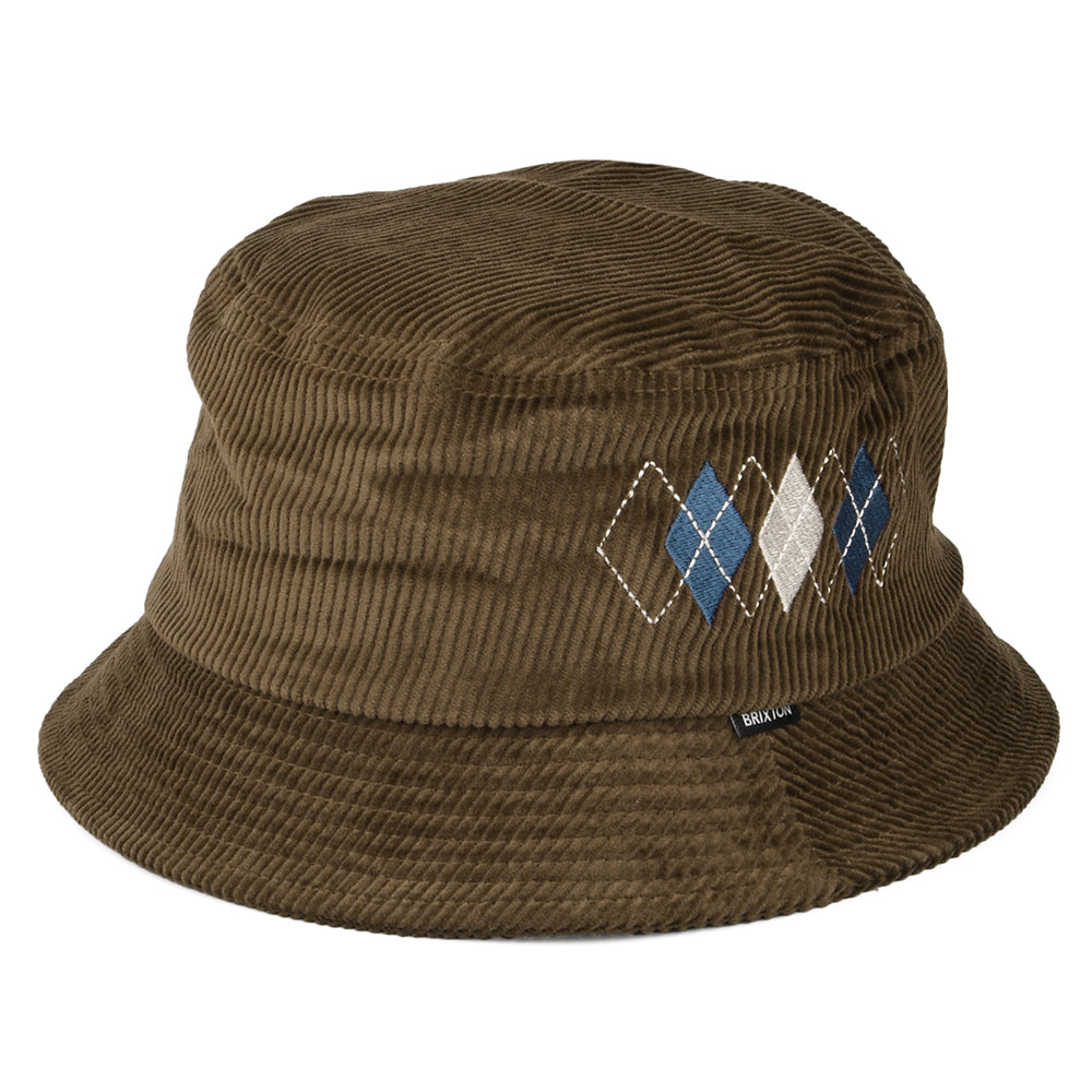 Chapeau Bob Pliable en Velours Côtelé Gramercy marron BRIXTON