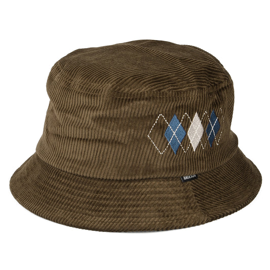 Chapeau Bob Pliable en Velours Côtelé Gramercy marron BRIXTON