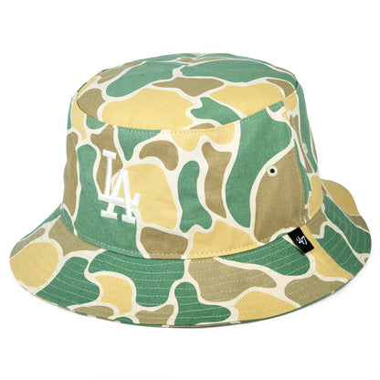 Chapeau Bob MLB Duck Camo L.A. Dodgers naturel-olive 47 BRAND