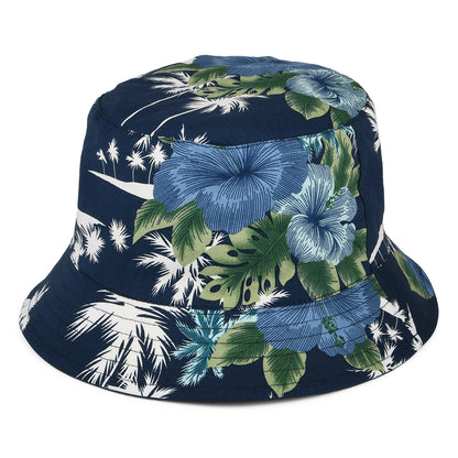 Chapeau Bob Réversible en Coton bleu marine FAILSWORTH