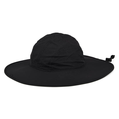 Chapeau Bob Boonie à Bord Large en Nylon Florenzia noir SCALA