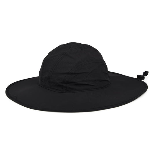 Chapeau Bob Boonie à Bord Large en Nylon Florenzia noir SCALA