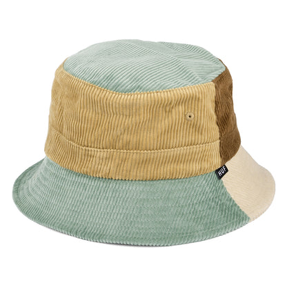 Chapeau Bob en Velours Côtelé Multi Panel bleu clair HUF