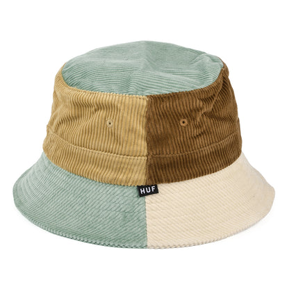 Chapeau Bob en Velours Côtelé Multi Panel bleu clair HUF