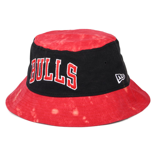 Chapeau Bob NBA Washed Pack Chicago Bulls rouge-noir NEW ERA
