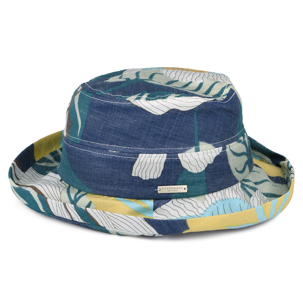 Chapeau Bob Floral Bolero bleu encre-multi SEEBERGER