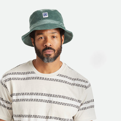 Chapeau Bob Pliable en Velours Côtelé Beta forêt BRIXTON