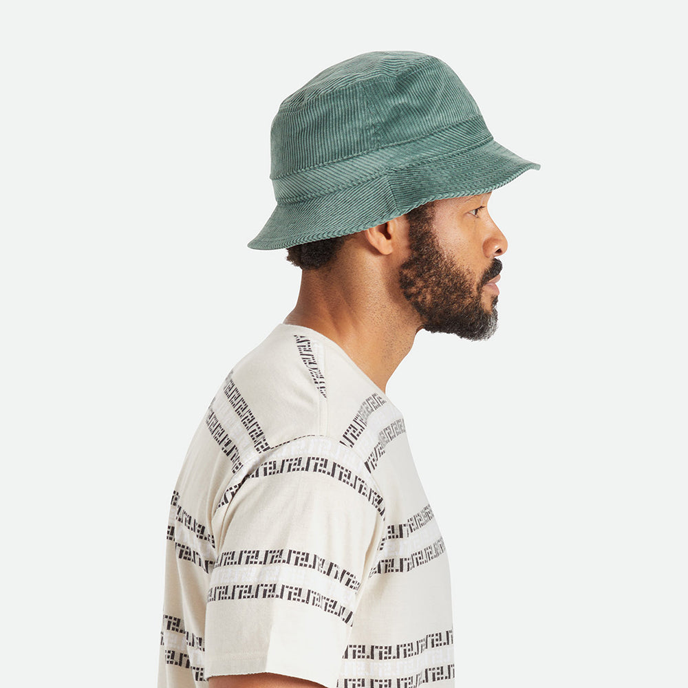 Chapeau Bob Pliable en Velours Côtelé Beta forêt BRIXTON