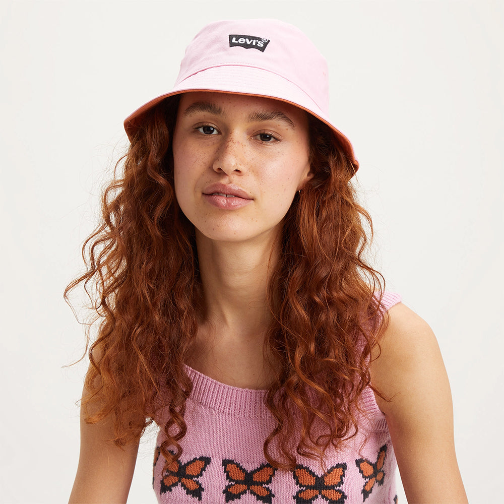 Chapeau Bob Femme Réversible orange-rose LEVI'S