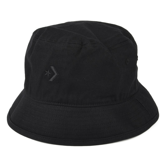 Chapeau Bob en Coton Sergé à Chevrons noir CONVERSE