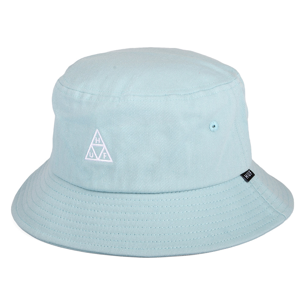 Chapeau Bob Coton Essentials Triple Triangle bleu ciel HUF
