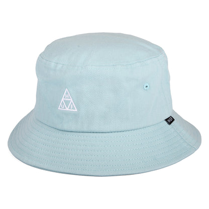 Chapeau Bob Coton Essentials Triple Triangle bleu ciel HUF