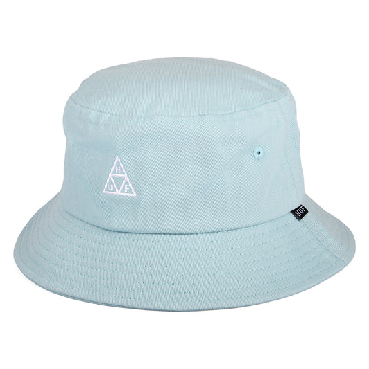 Chapeau Bob Coton Essentials Triple Triangle bleu ciel HUF