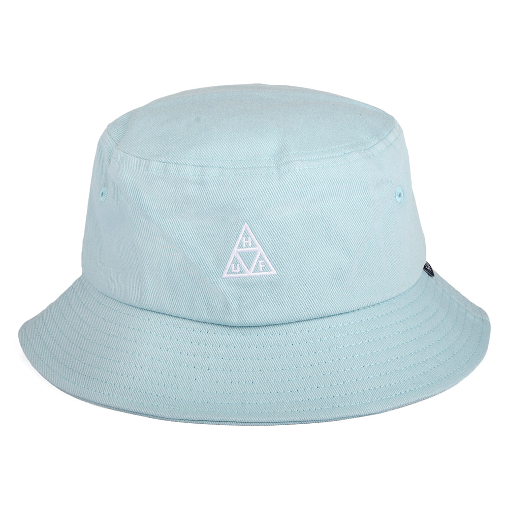 Chapeau Bob Coton Essentials Triple Triangle bleu ciel HUF
