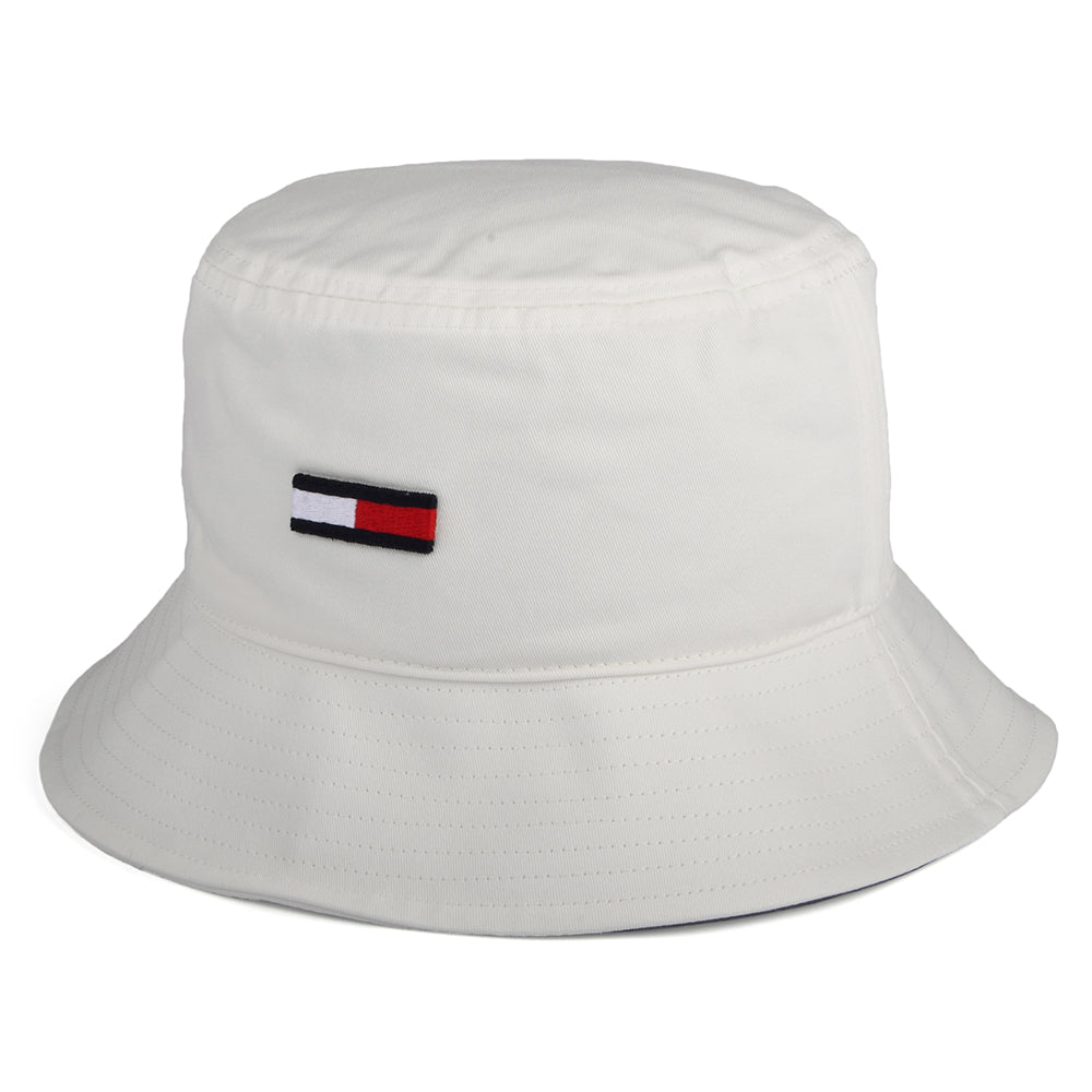 Chapeau Bob en Coton Bio TJW Flag ecru TOMMY HILFIGER