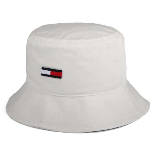 Chapeau Bob en Coton Bio TJW Flag ecru TOMMY HILFIGER