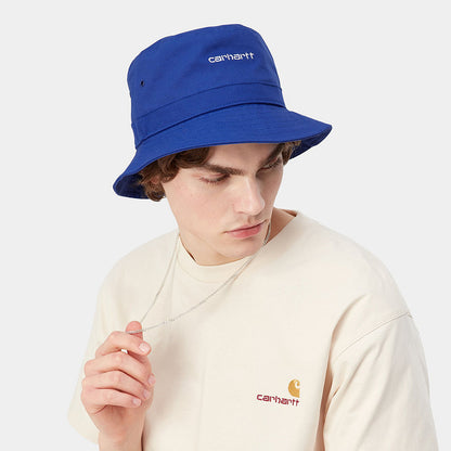Chapeau Bob en Toile de Coton Script bleu CARHARTT WIP