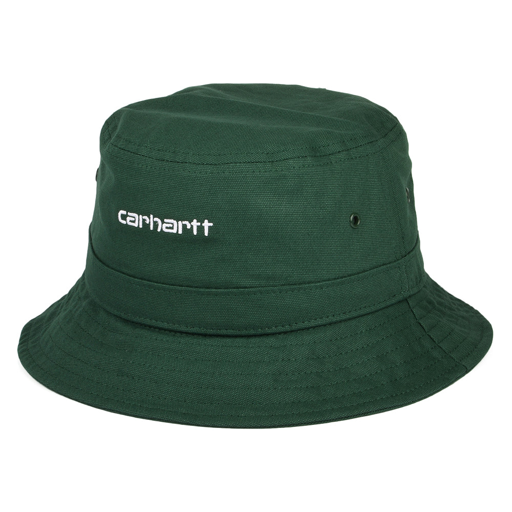 Chapeau Bob en Toile de Coton Script forêt CARHARTT WIP