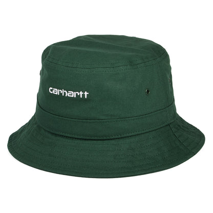Chapeau Bob en Toile de Coton Script forêt CARHARTT WIP