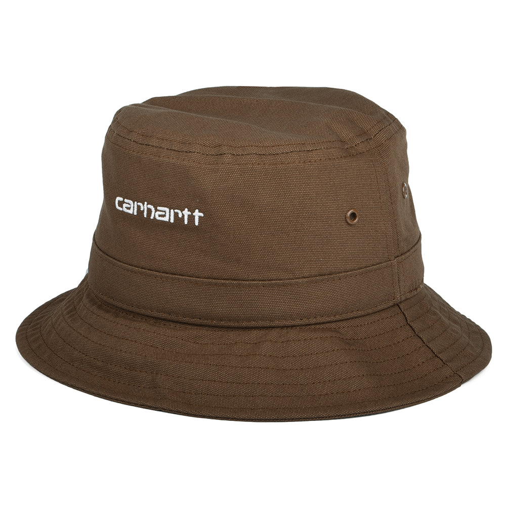 Chapeau Bob en Toile de Coton Script marron CARHARTT WIP