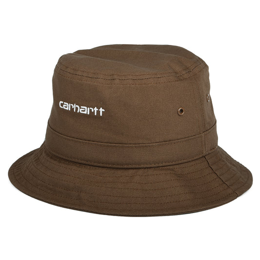 Chapeau Bob en Toile de Coton Script marron CARHARTT WIP
