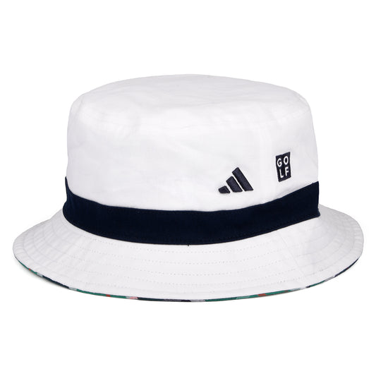 Chapeau Bob en Coton Sergé Réversible blanc ADIDAS