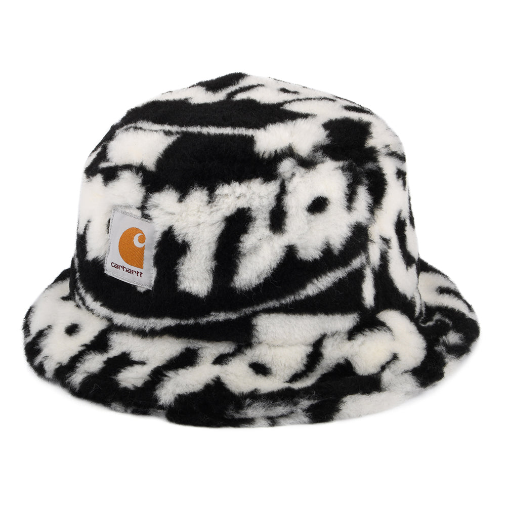 Chapeau Bob en Fausse Fourrure Joyride Jacquard noir-blanc CARHARTT WIP