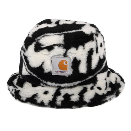Chapeau Bob en Fausse Fourrure Joyride Jacquard noir-blanc CARHARTT WIP