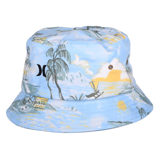 Chapeau Bob Tropical Small Logo bleu HURLEY