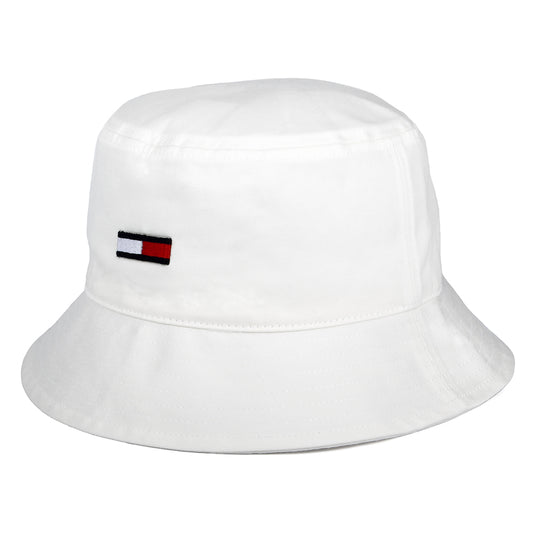 Chapeau Bob en Coton Bio TJW Flag blanc TOMMY HILFIGER