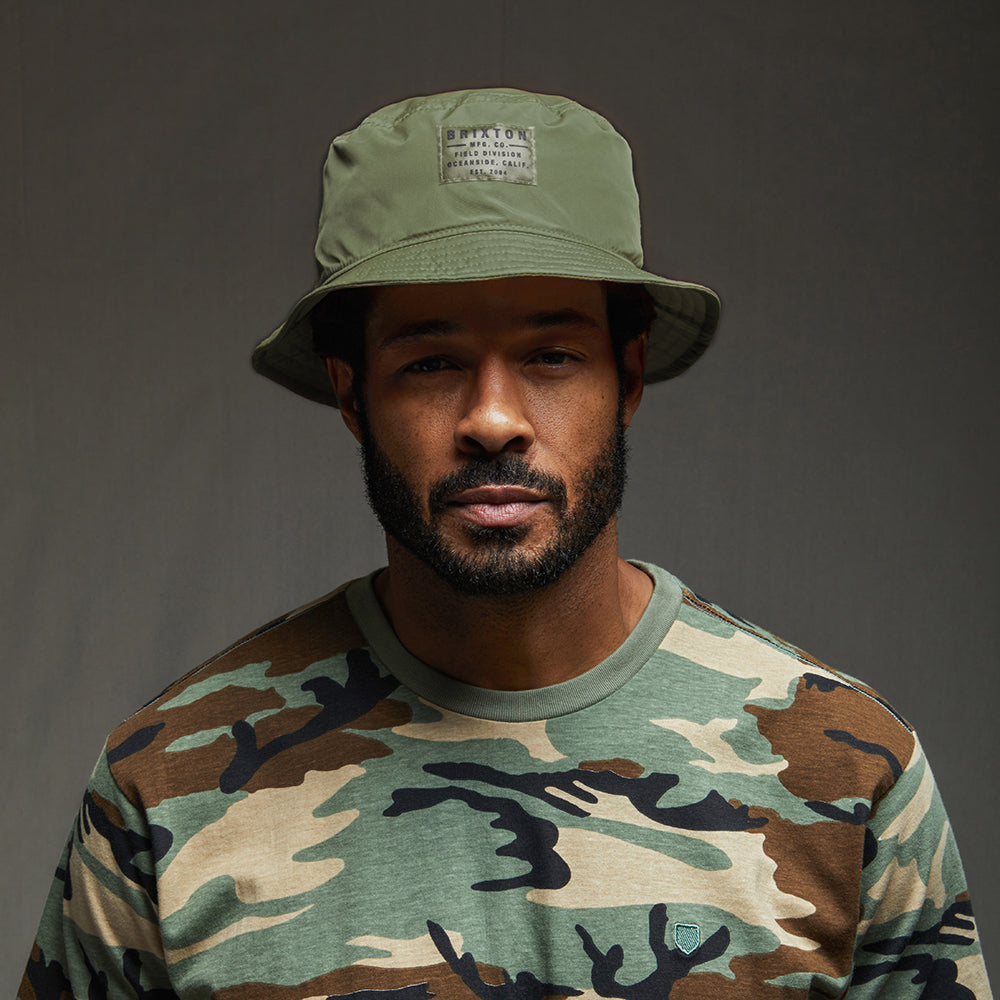 Chapeau Bob en Nylon Pliable Vintage olive BRIXTON