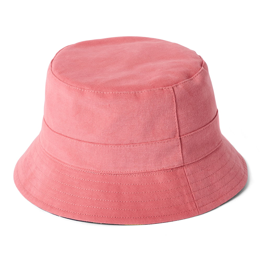 Chapeau Bob Réversible en Coton saumon FAILSWORTH