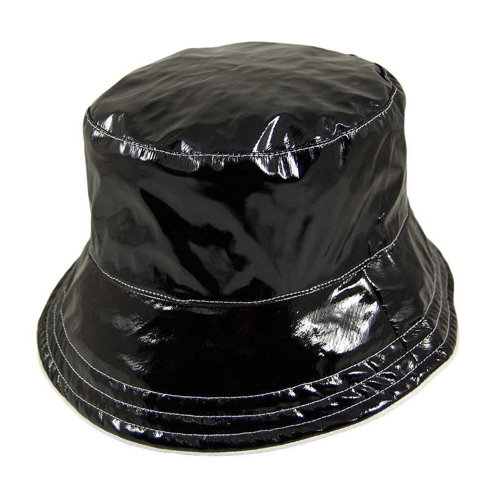 Chapeau Bob Réversible en Vinyle Luciella noir SCALA