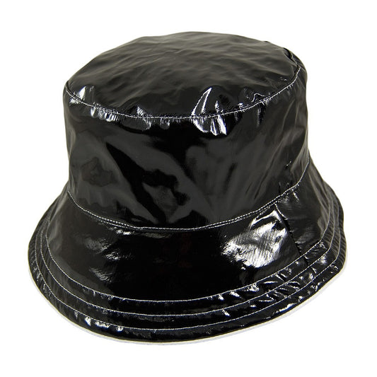 Chapeau Bob Réversible en Vinyle Luciella noir SCALA
