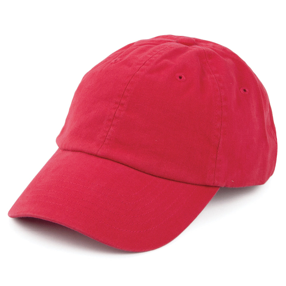Casquette en Coton Délavé rouge