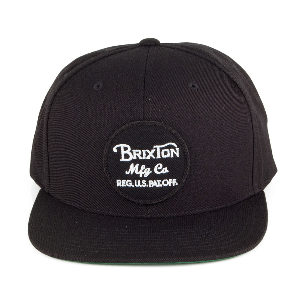 Casquette Snapback en Coton Wheeler noir BRIXTON
