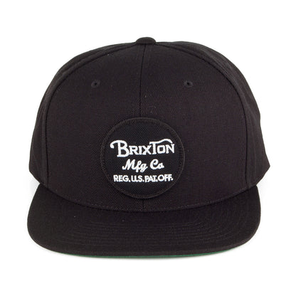 Casquette Snapback en Coton Wheeler noir BRIXTON