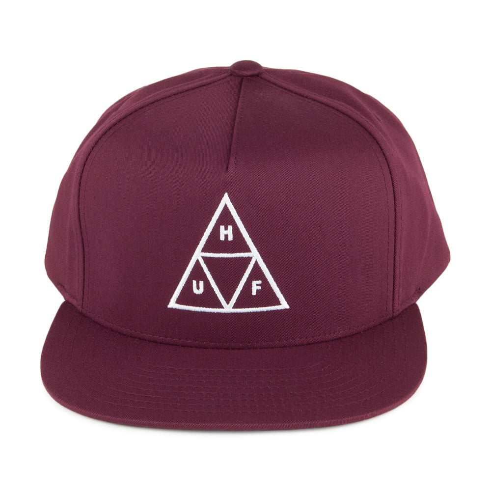 Casquette Snapback Triple Triangle bordeaux HUF