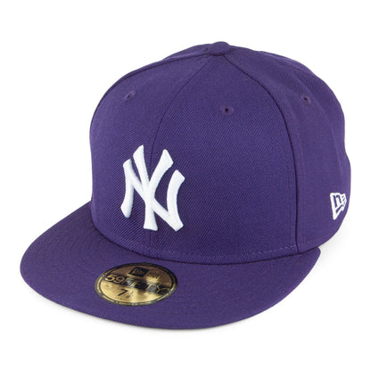 Casquette 59FIFTY MLB League Basic New York Yankees violet NEW ERA