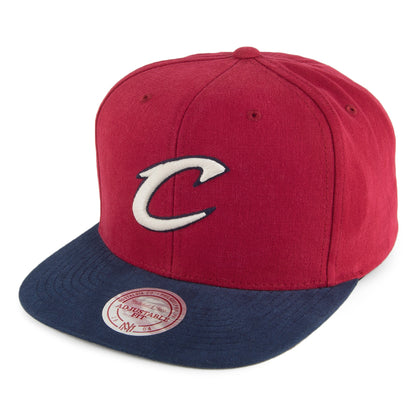 Casquette Snapback Cleveland Cavaliers bordeaux-marine MITCHELL & NESS