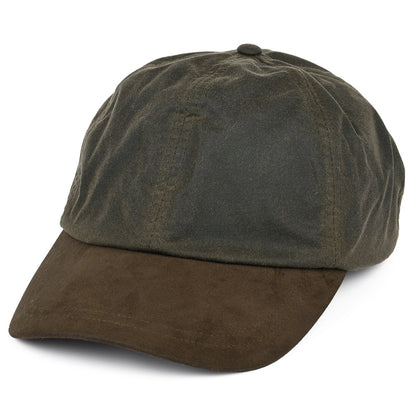 Casquette en Coton Ciré olive-marron FAILSWORTH
