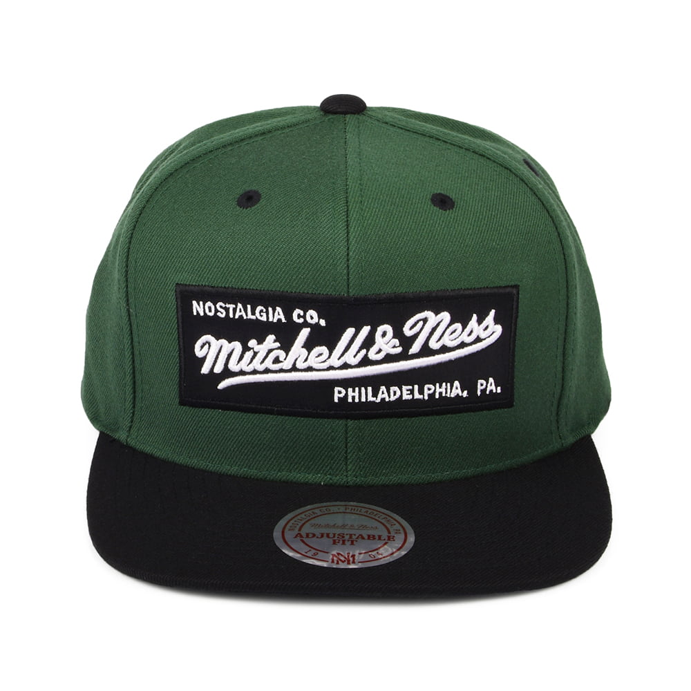 Casquette Snapback Box Logo olive-noir MITCHELL & NESS